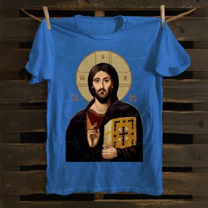 Christ Pantocrator icon Cotton T-shirt