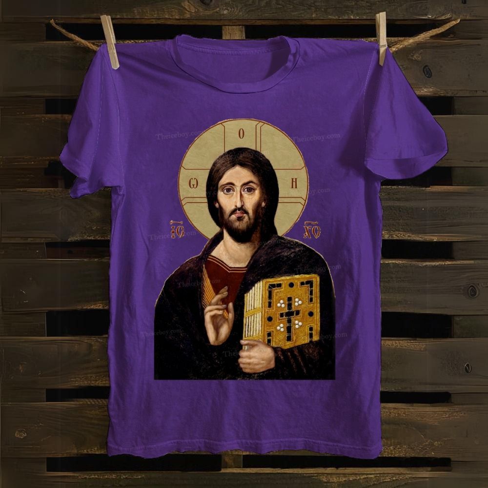 Christ Pantocrator icon Cotton T-shirt