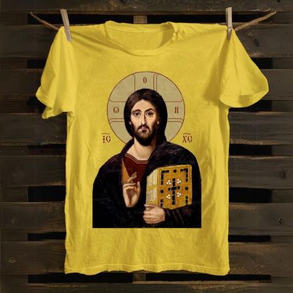 Christ Pantocrator icon Cotton T-shirt