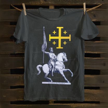 Godfrey de Bouillon Crusades Jerusalem Cross Cotton T-shirt