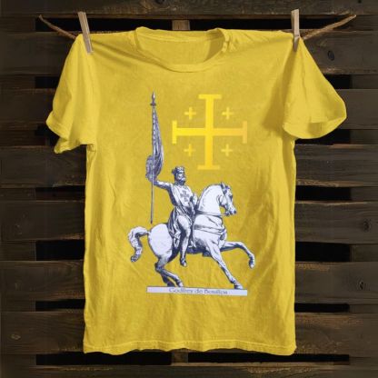 Godfrey de Bouillon Crusades Jerusalem Cross Cotton T-shirt