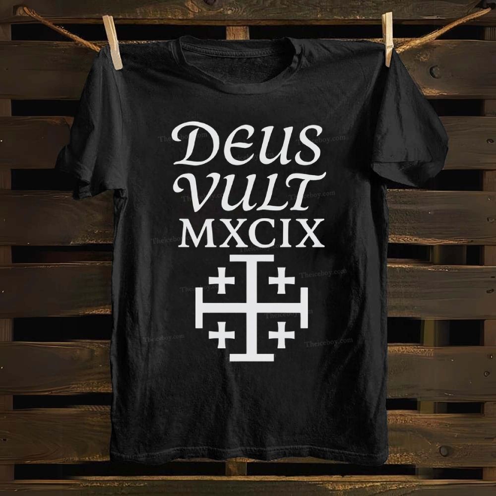 Deus Vult MXCIX Crusade, Cross of Jerusalem Cotton T-shirt