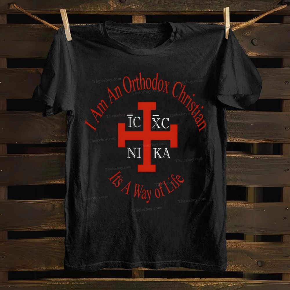 The Orthodox Path to Christian Victory Cotton T-shirt