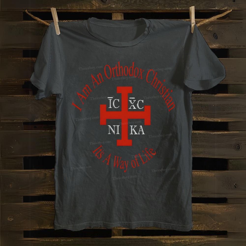 The Orthodox Path to Christian Victory Cotton T-shirt