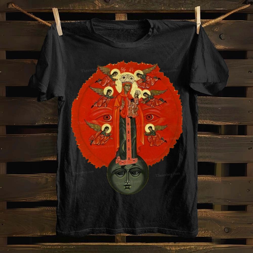 Woman of the Apocalypse Orthodox Icons Cotton T-shirt