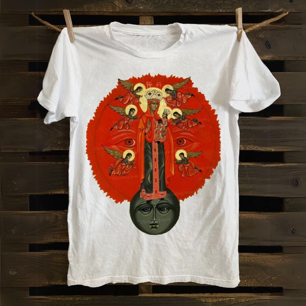 Woman of the Apocalypse Orthodox Icons Cotton T-shirt
