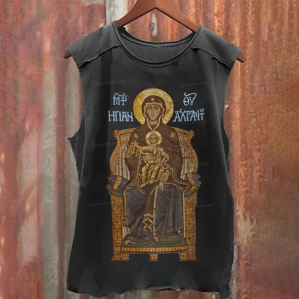 Virgin Mary Washed Tank Top