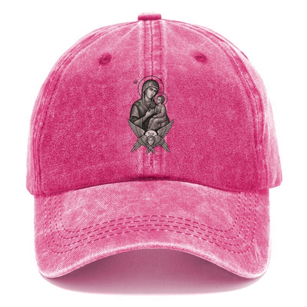 Lmmaculate Heart Unisex Vintage Casual Washed Cap