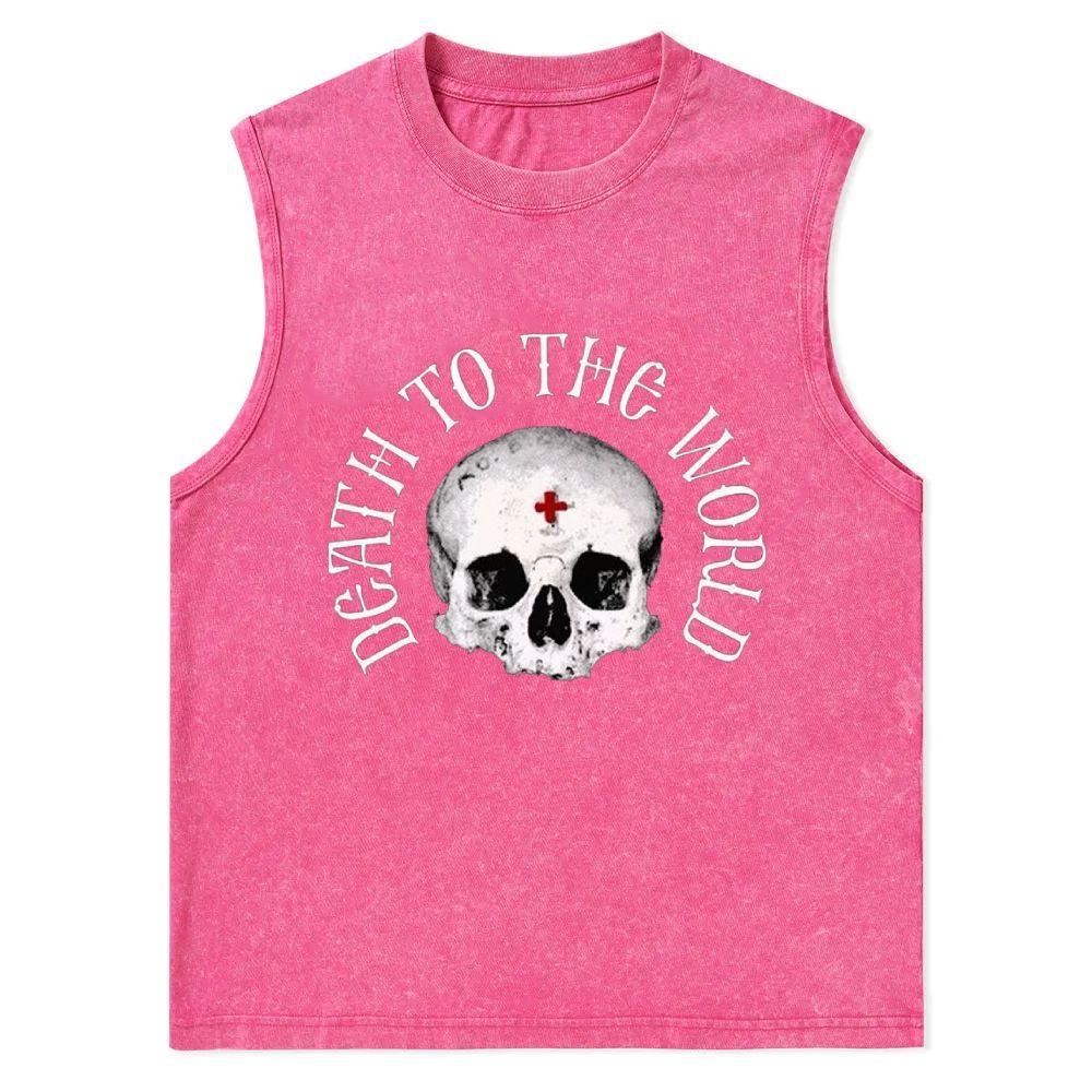 Death To The World Christian Christian Snowflake Washed Vest