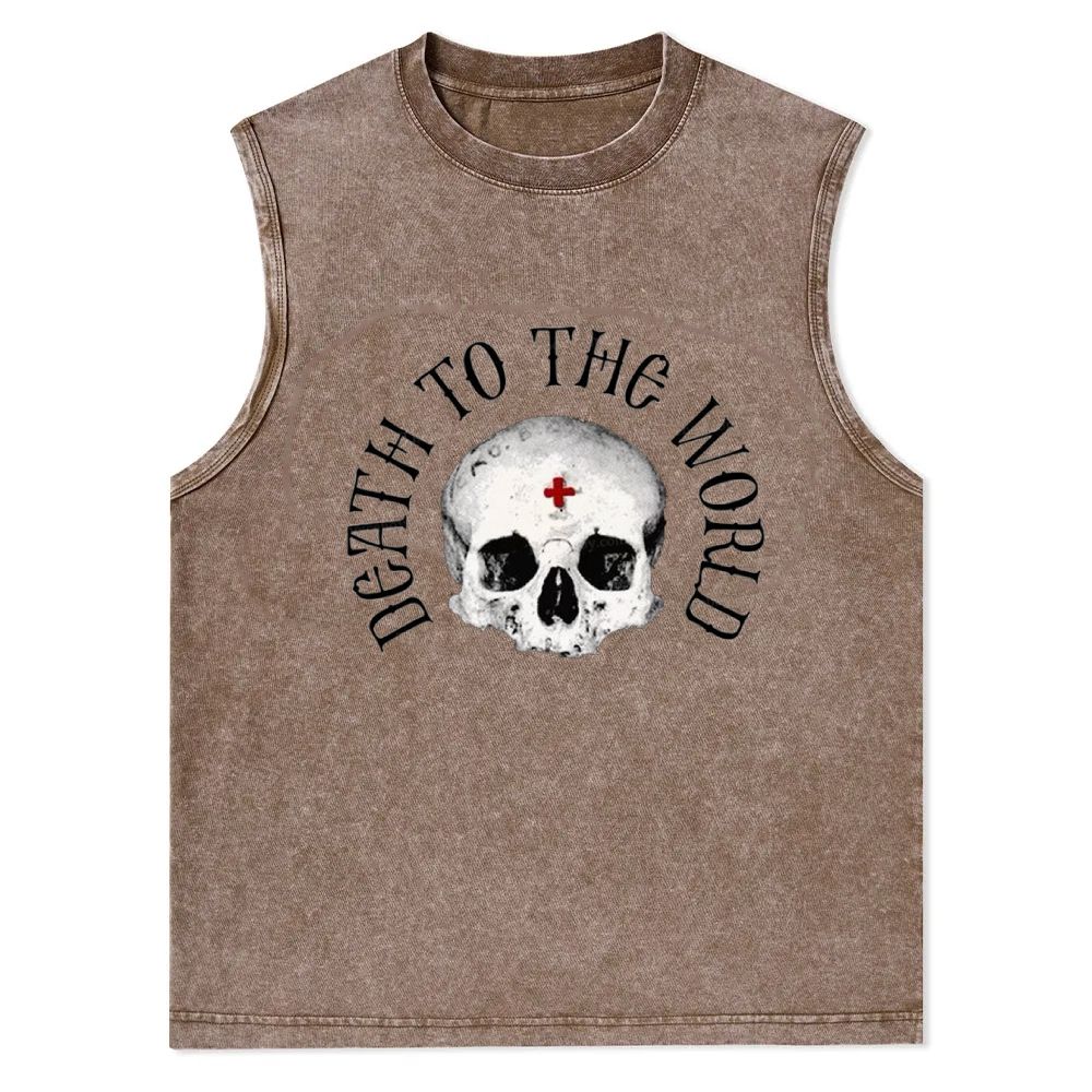 Death To The World Christian Christian Snowflake Washed Vest