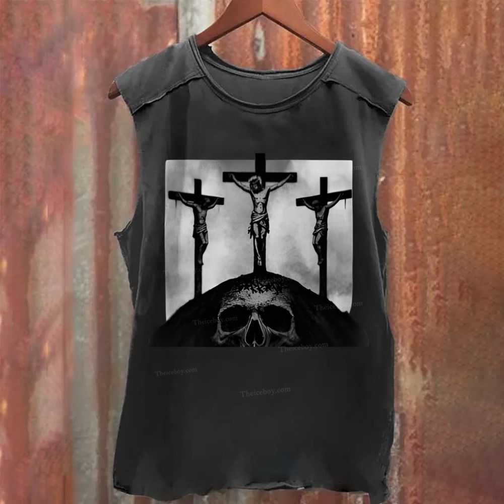 Golgotha Jesus Washed Tank Top