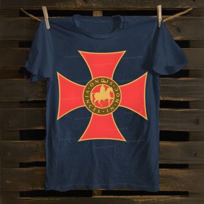 In Hoc Signo Vinces Knights Templar Crusader Cotton T-shirt