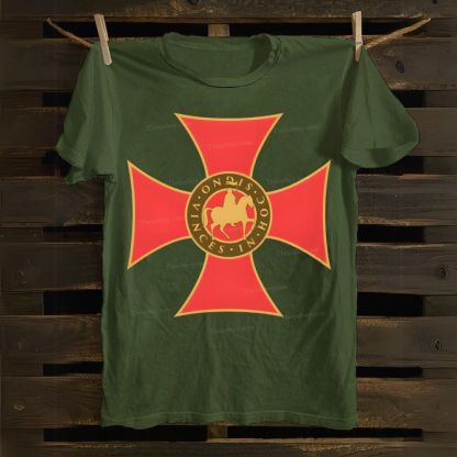 In Hoc Signo Vinces Knights Templar Crusader Cotton T-shirt