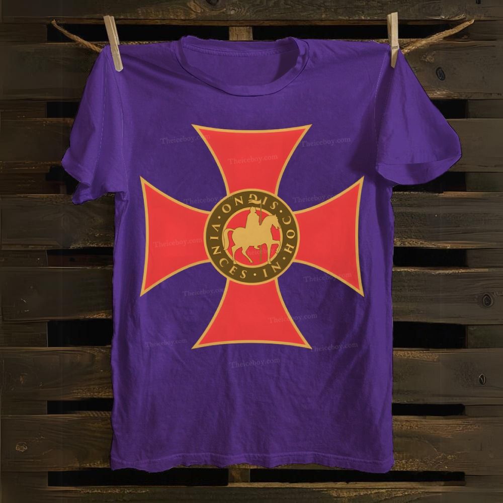 In Hoc Signo Vinces Knights Templar Crusader Cotton T-shirt