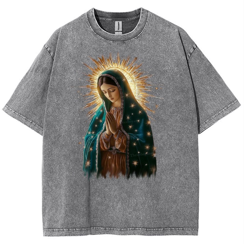 Theotokos Grace Snowflake Vintage Cotton T-Shirt