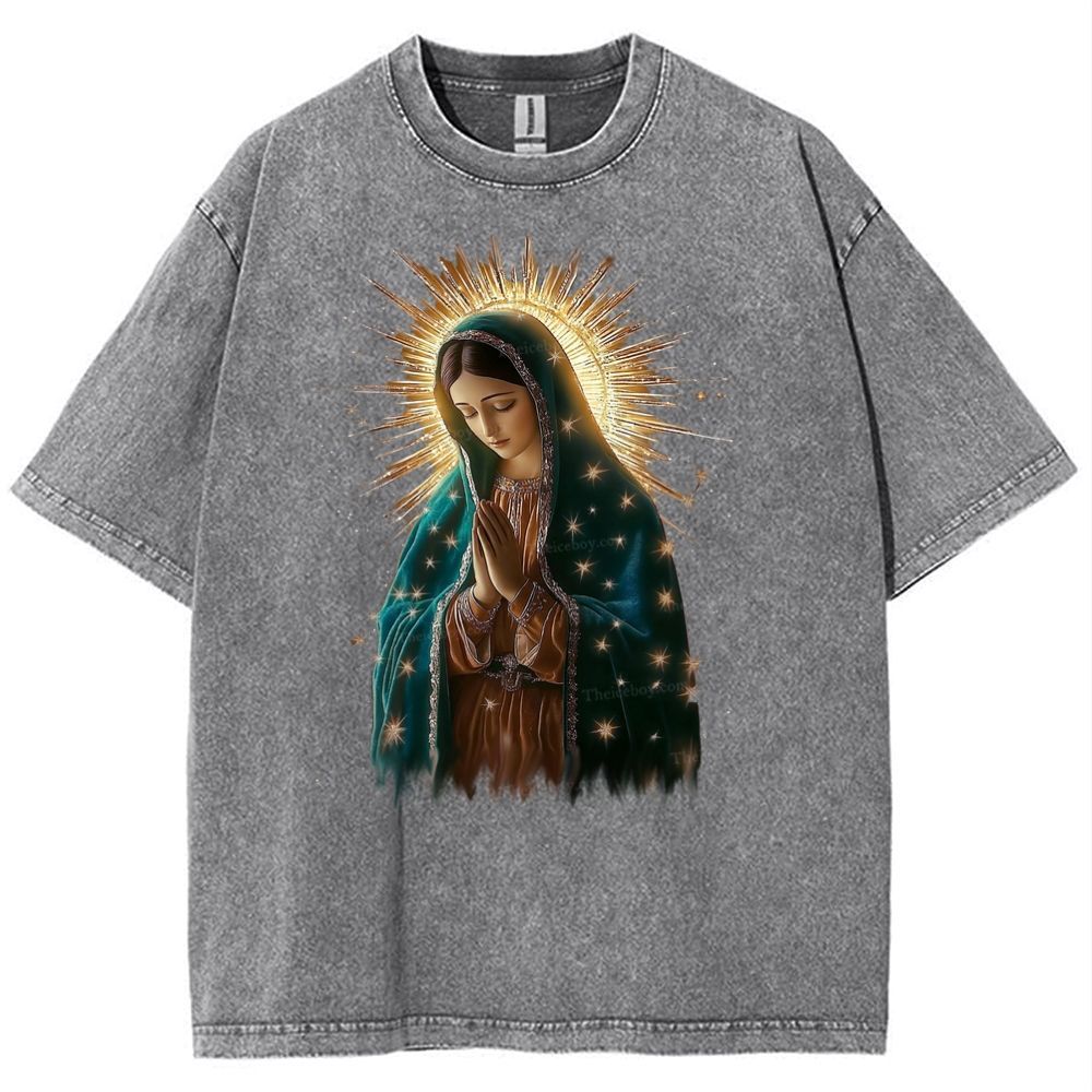 Theotokos Grace Snowflake Vintage Cotton T-Shirt