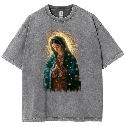 Theotokos Grace Snowflake Vintage Cotton T-Shirt