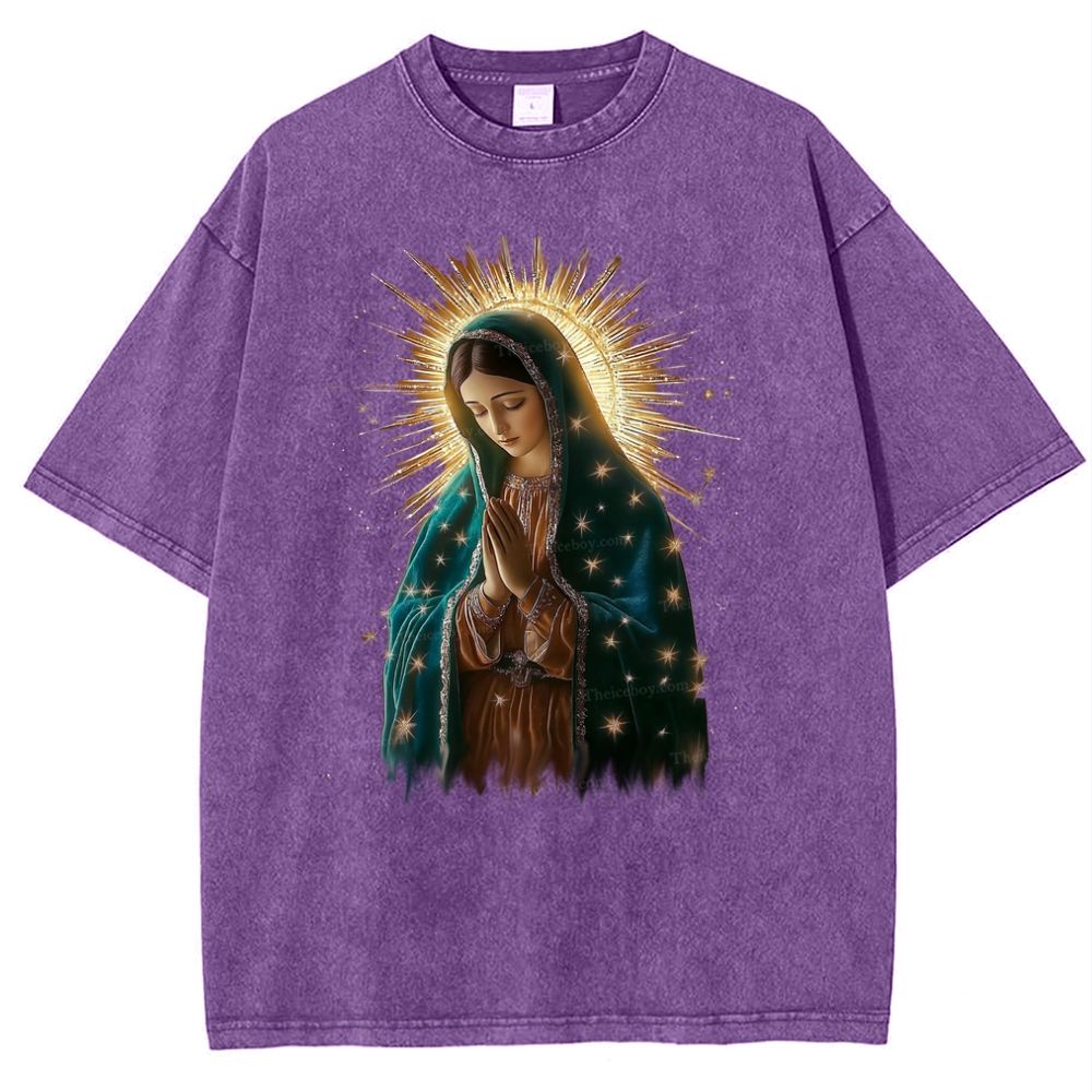 Theotokos Grace Snowflake Vintage Cotton T-Shirt