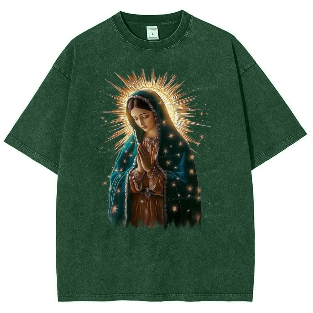 Theotokos Grace Snowflake Vintage Cotton T-Shirt