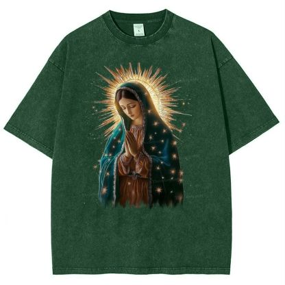 Theotokos Grace Snowflake Vintage Cotton T-Shirt