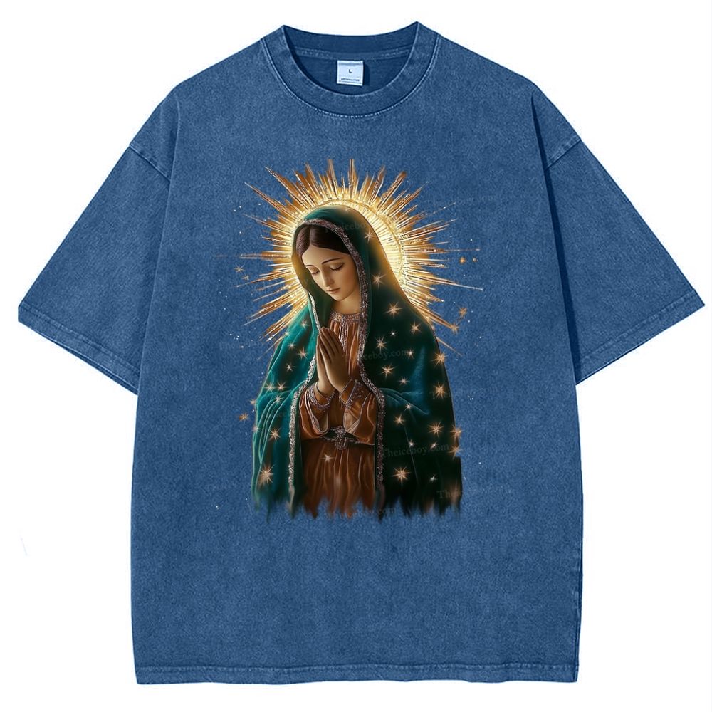Theotokos Grace Snowflake Vintage Cotton T-Shirt