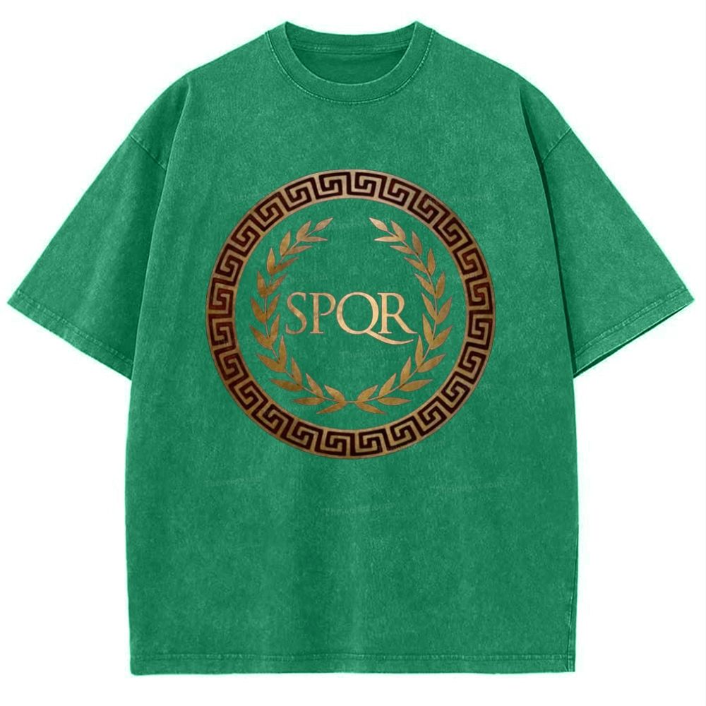 SPQR Snowflake Vintage Cotton T-Shirt