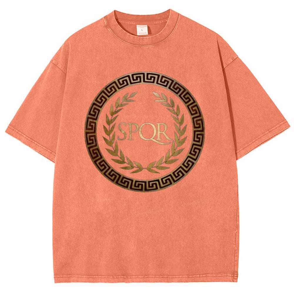 SPQR Snowflake Vintage Cotton T-Shirt