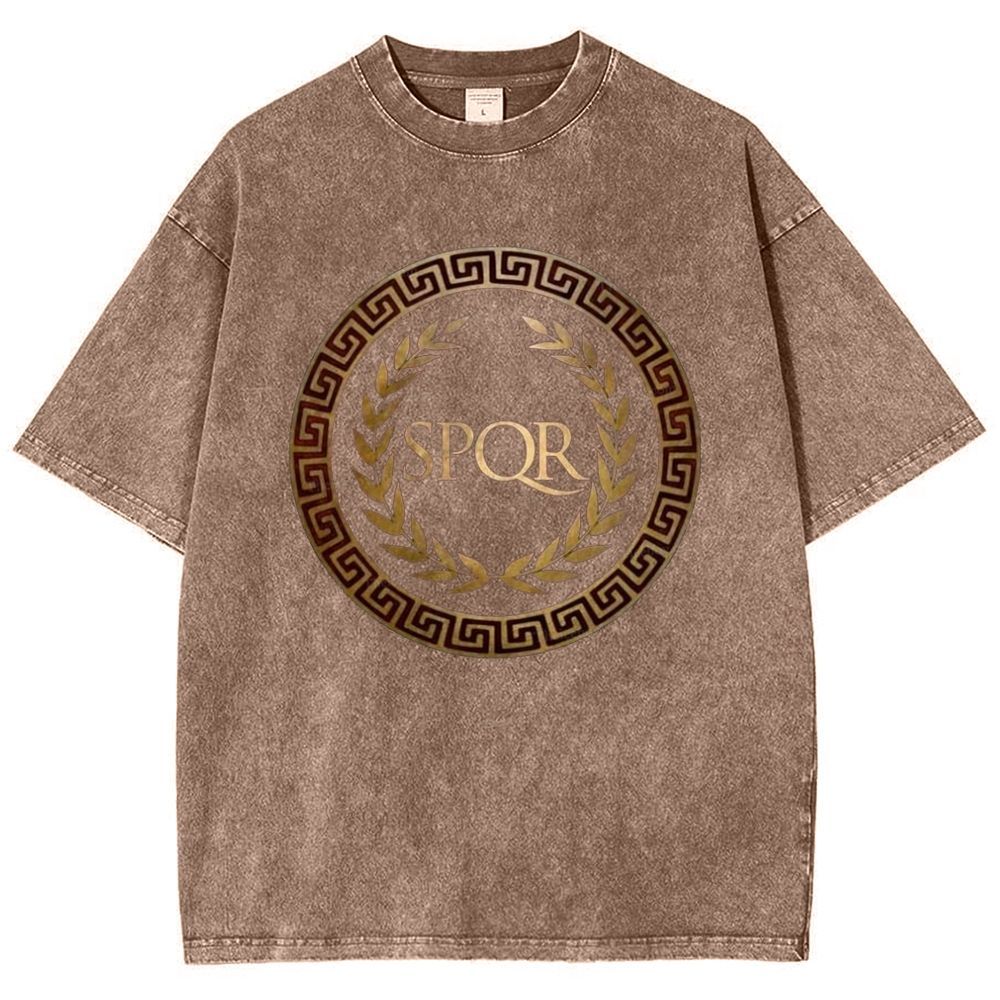 SPQR Snowflake Vintage Cotton T-Shirt