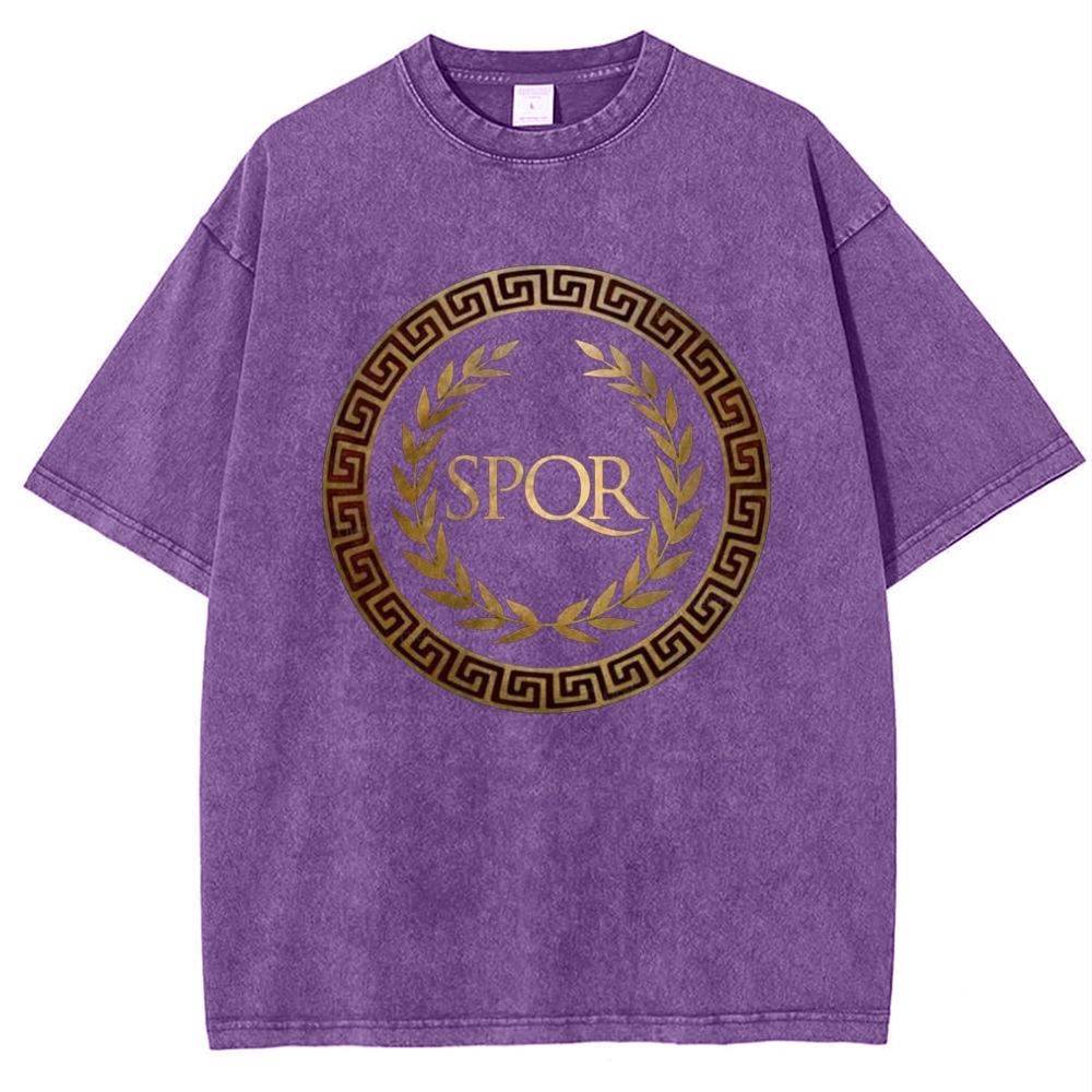 SPQR Snowflake Vintage Cotton T-Shirt