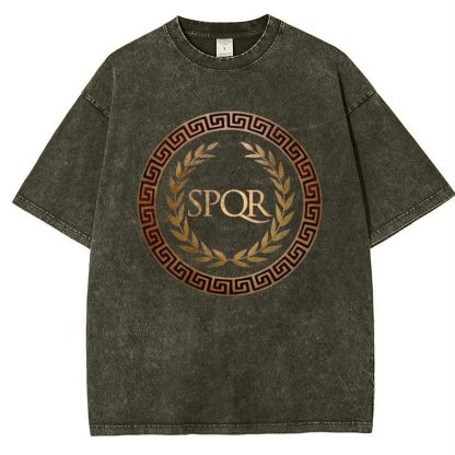 SPQR Snowflake Vintage Cotton T-Shirt