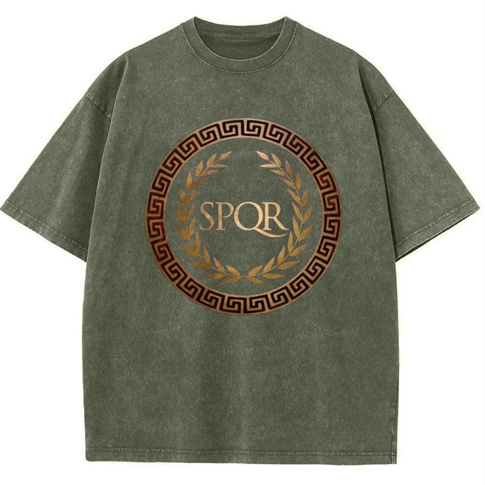 SPQR Snowflake Vintage Cotton T-Shirt