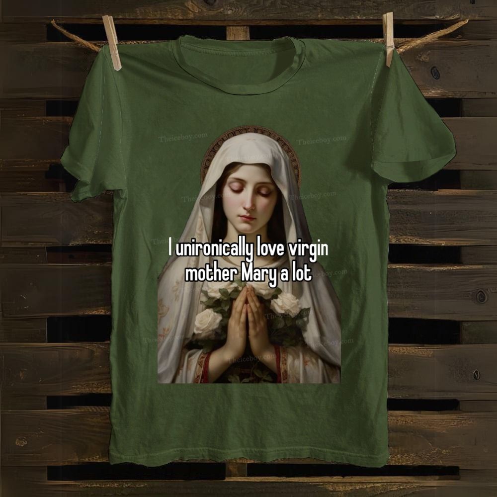 Virgin Mary Maria Cotton T-shirt