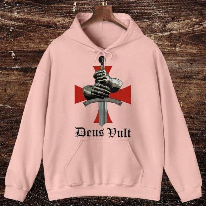 Deus Vult Crusader Oversized Cotton Hoodies