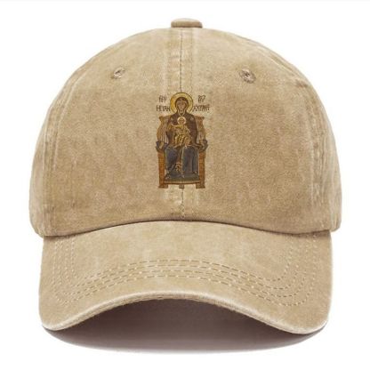 Virgin Mary Unisex Vintage Casual Washed Cap