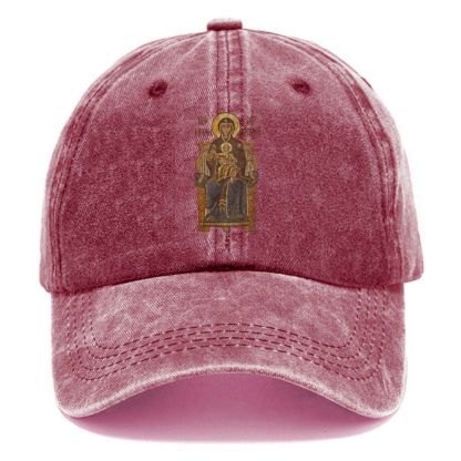 Virgin Mary Unisex Vintage Casual Washed Cap