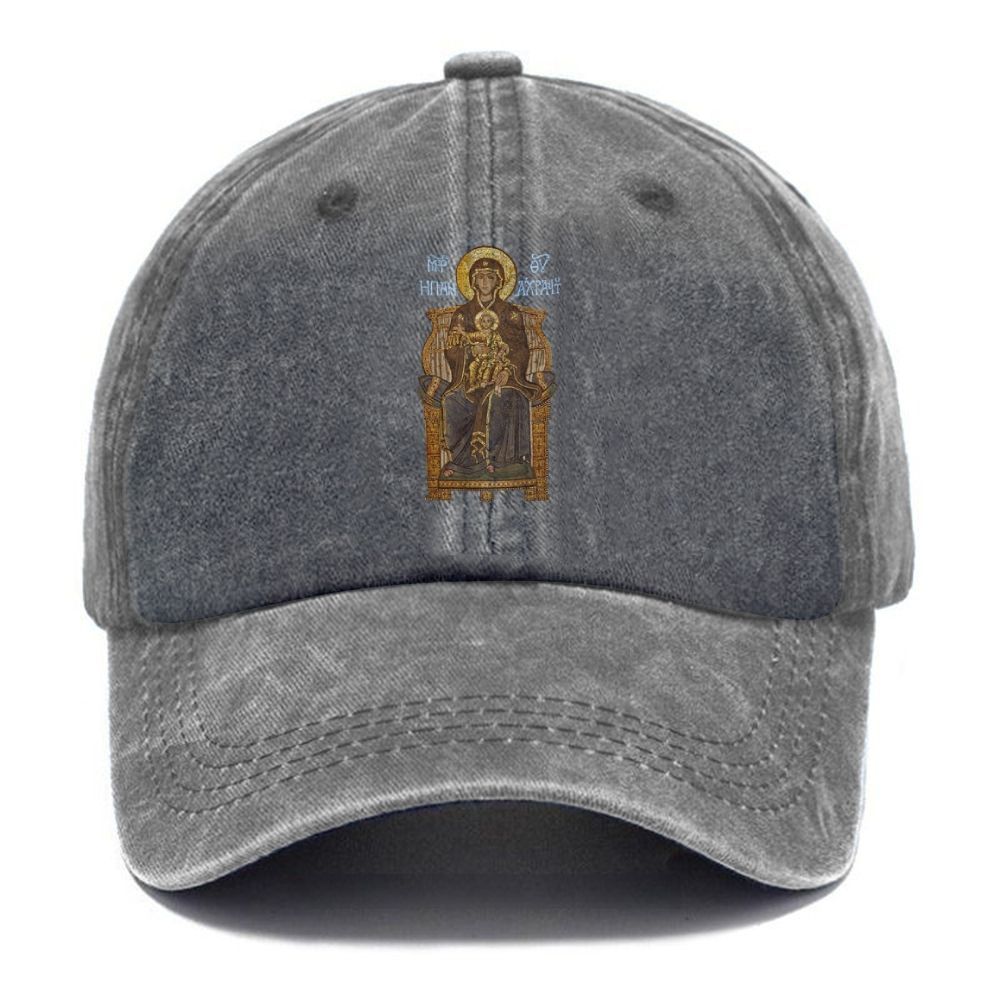 Virgin Mary Unisex Vintage Casual Washed Cap