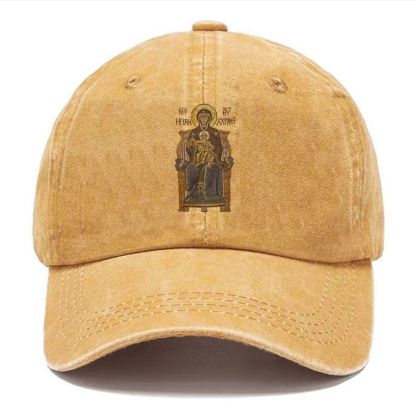 Virgin Mary Unisex Vintage Casual Washed Cap