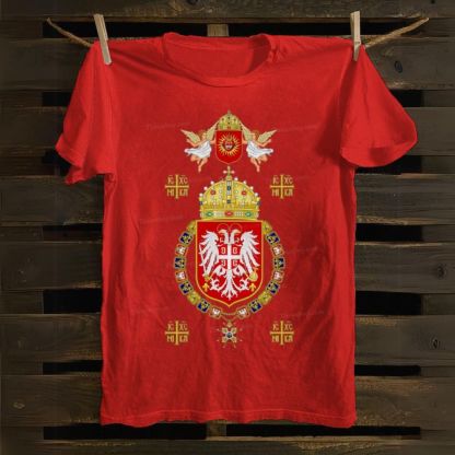 IC XC NIKA Coat Of Arms Of Serbia Cotton T-shirt