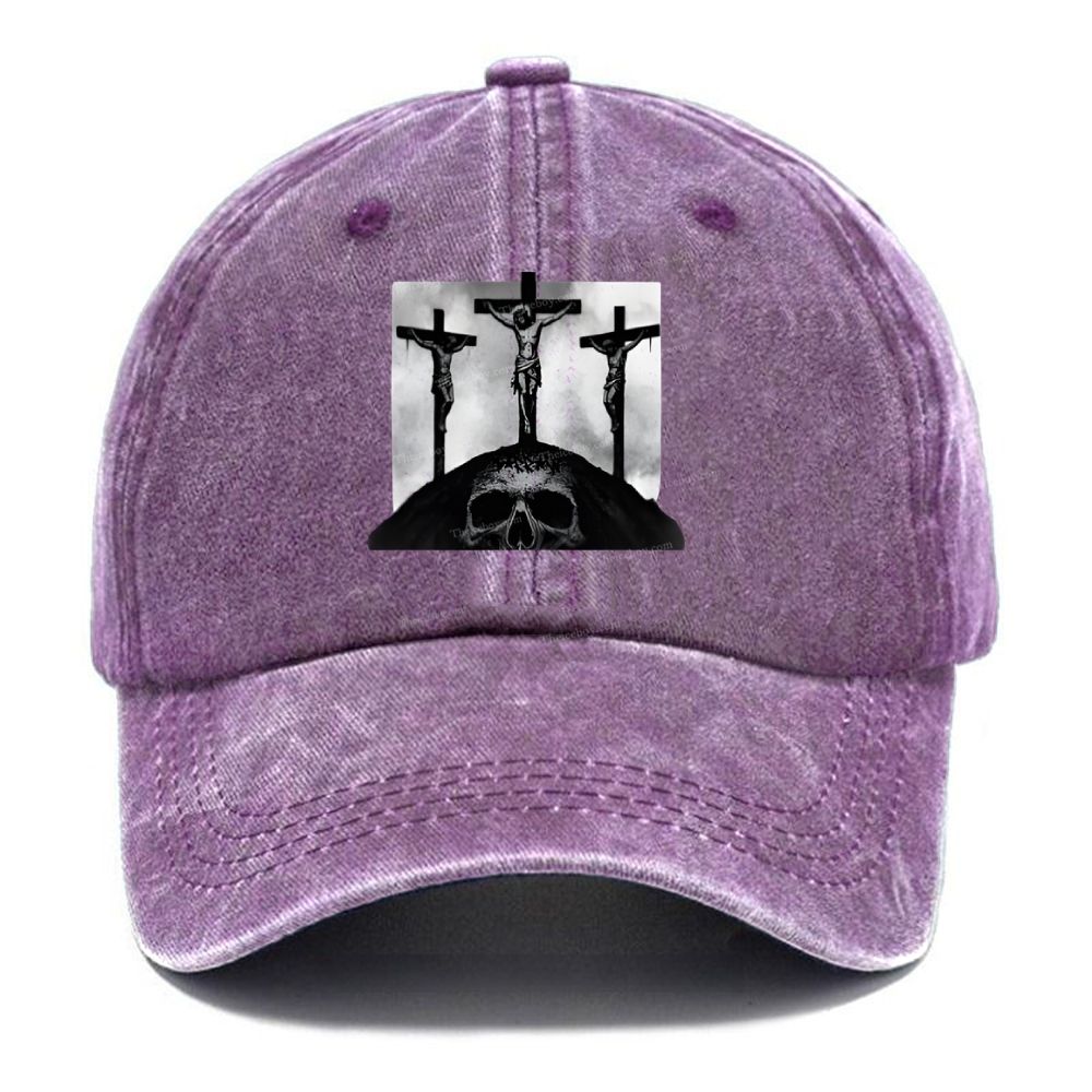 Goigotha Jesus Unisex Vintage Casual Washed Cap