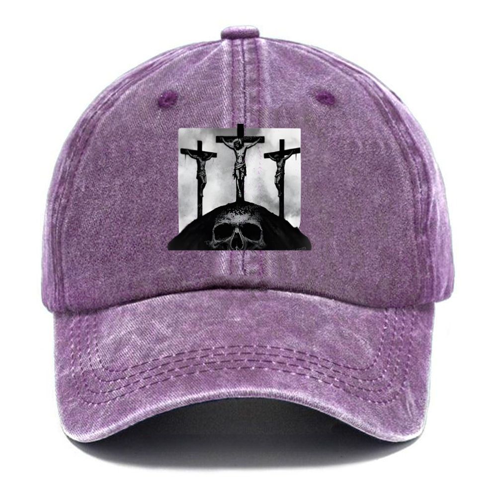 Goigotha Jesus Unisex Vintage Casual Washed Cap