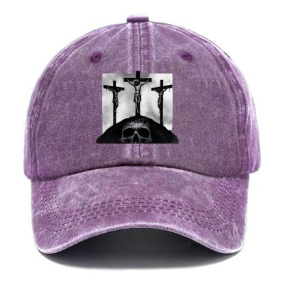 Goigotha Jesus Unisex Vintage Casual Washed Cap