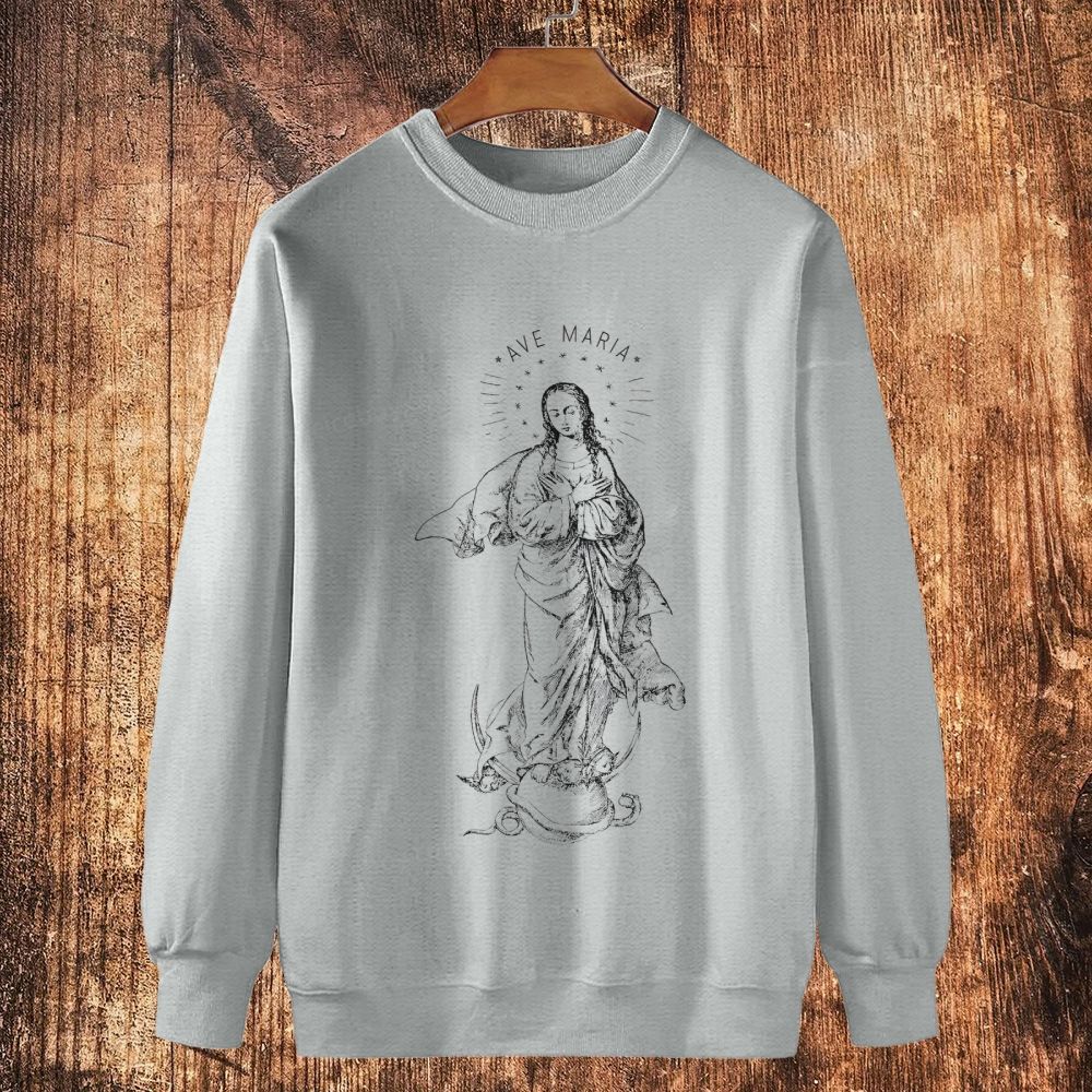 Immaculate Conception Cotton Crewneck Sweatshirt
