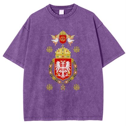 IC XC NIKA Coat Of Arms Of Serbia Snowflake Vintage Cotton T-Shirt