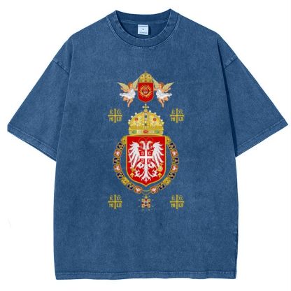 IC XC NIKA Coat Of Arms Of Serbia Snowflake Vintage Cotton T-Shirt