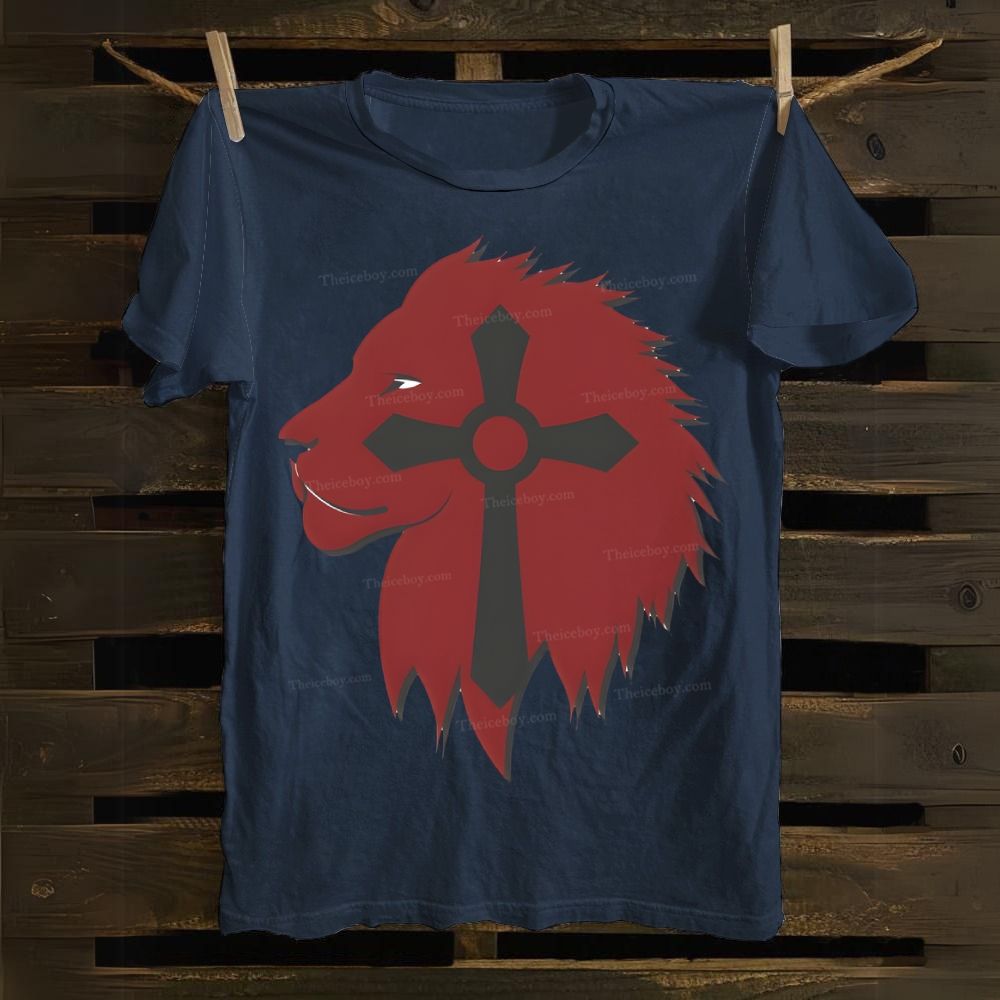 LIon of God Cotton T-shirt
