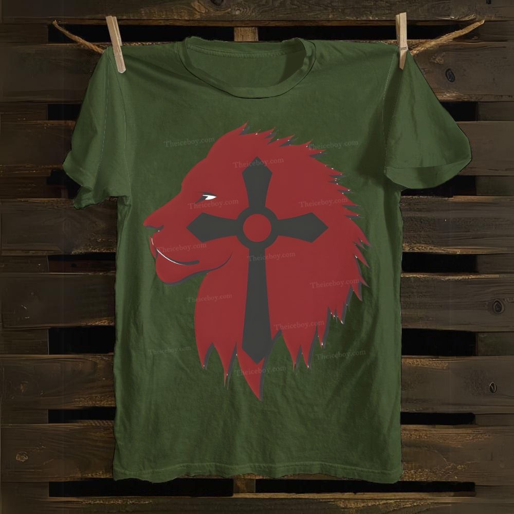 LIon of God Cotton T-shirt