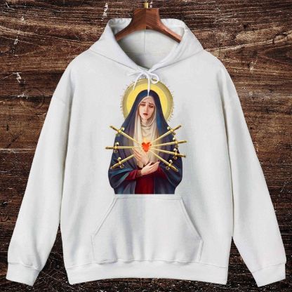 Our Lady of Sorrows Mater Dolorosa Oversized Cotton Hoodies