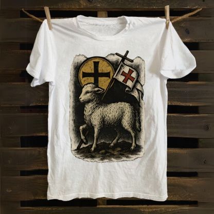 Lamb of God - Jesus Christ - Catholic Symbols Cotton T-shirt