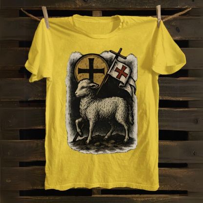 Lamb of God - Jesus Christ - Catholic Symbols Cotton T-shirt