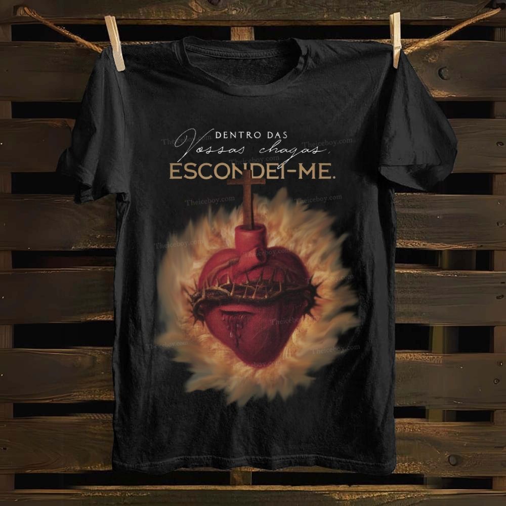 Dentro De Vossas Chagas Escondei-Me Cotton T-shirt